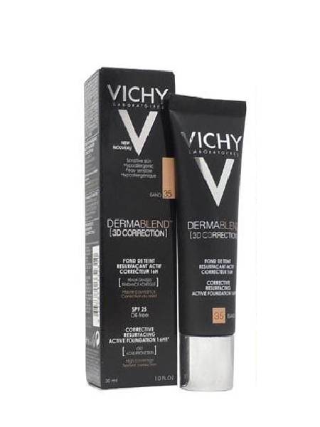 Vichy Dermablend 3D Correction<br>ئەساسی پزیشکی بۆ پێستی چەور